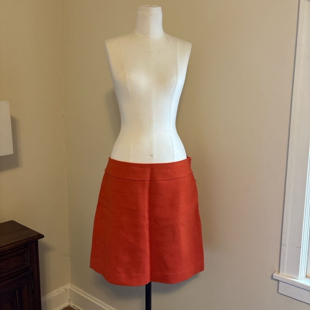 Elegant Orange Women's Skirt